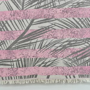 Personalized Beach Towel, Wedding Favors for Guests, Pink Towel, Floral Towel, Patterned Towel, 38x77 Inches Custom Name Towel,