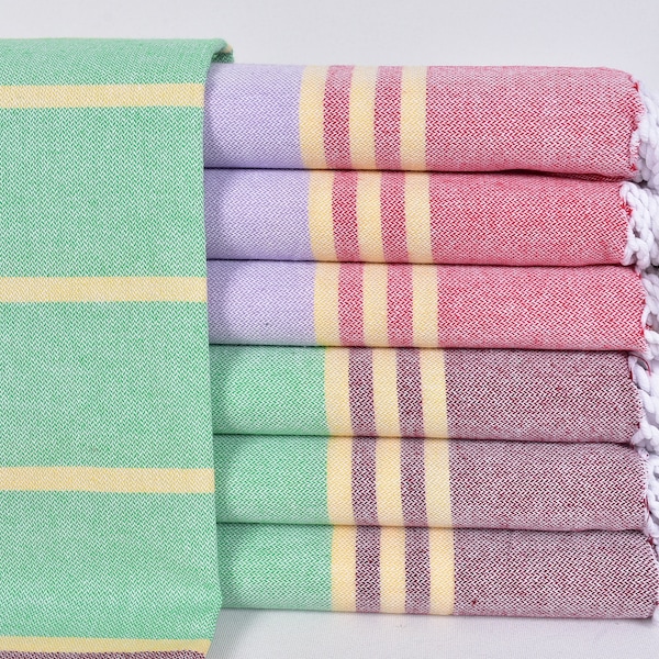 Beach Towel, Bath Towel, Personalized Towel, Striped Towel, 36x71 Inches Cotton Towel, Baby Blanket, Summer Peshtemal,