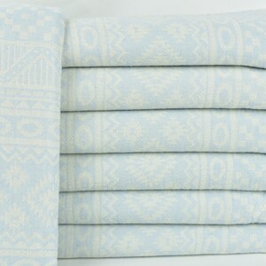 Personalized Towels, Personalized Towel, Baby Blue Towel, Geometric Towel, 36x67 Inches Bridesmaid Box Towel, Pareo Towel, Hammam Towel,