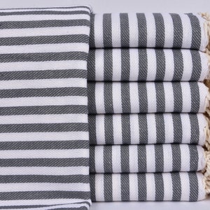 Personalized Turkish Towel, Wedding Gift Towels, Striped Towel, 40x76 Inches Turkish Towel for Beach, Gift Towel, Fitness Peshtemal,