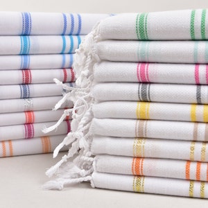 Face Towel, Kitchen Towel, Small Towel, Striped Peshkir, 24x36 Inches Cotton Peshkir, Monogrammed Towel, Gift Towel,