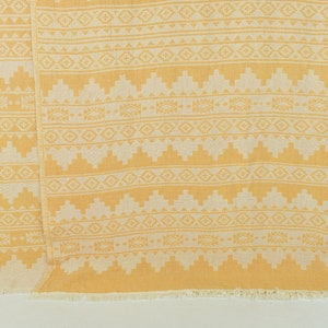 Custom Blanket, Wedding Gift Blankets, Yellow Throw, Kilim Throw, 56x85 Inches Shower Curtain, Yoga Throw, Couch Blanket, Gift Blanket,