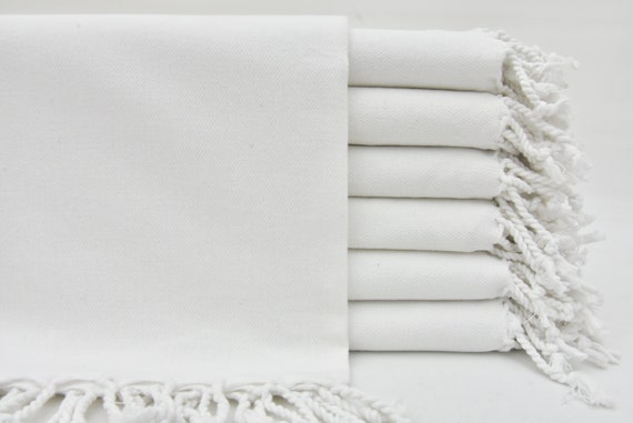 White Towel Beach Towel Turkish Towel Turkish Peshtemal 40x70