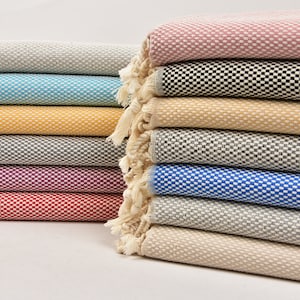Face Towel, Turkish Towel, Kitchen Towel, Striped Peshkir, 18x40 Inches Cotton Washcloth, Bridesmaid Gift , Guest Towel, Hotel Dishcloth,