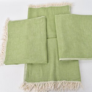 結婚祝いのタオル、名入れタオル、グリーンペシュキール、無地タオル、24x40インチ、彼女へのギフト、装飾ペシュキール、ギフトタオル、ティータオル、 画像 6