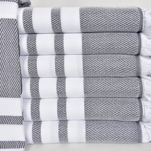 Personalized Turkish Towel, Wedding Gift Towel, 40&quot;x70&quot;, Chevron Towel, Dark Gray Beach Towel, Decorative Towel, Baptizm Towel D-24