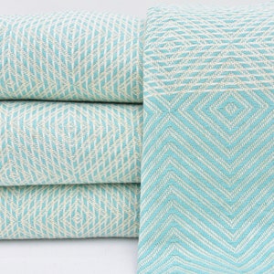Mint Green Blanket Beach Throws Bedroom Blanket Bed Cover Turkish Blanket Turkish Bedspread Throws 75&quot;x91&quot; Turkish Towel Throws B-102