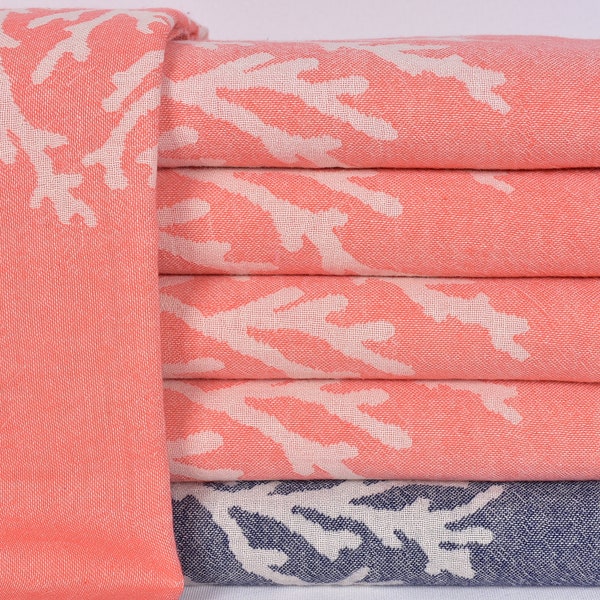 Personalized Towel, Beach Towel, Turkish Towel, Tree Towel, Patterned Towel, Floral Towel, 40x71 Inches Cotton Towel, Couch Cover,