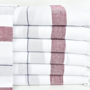 Turkish Towels Beach, Personalized Towels, Burgundy Towel, Striped Towel, 36x67 Inches Bachelor Party Favor, Travel Towel,