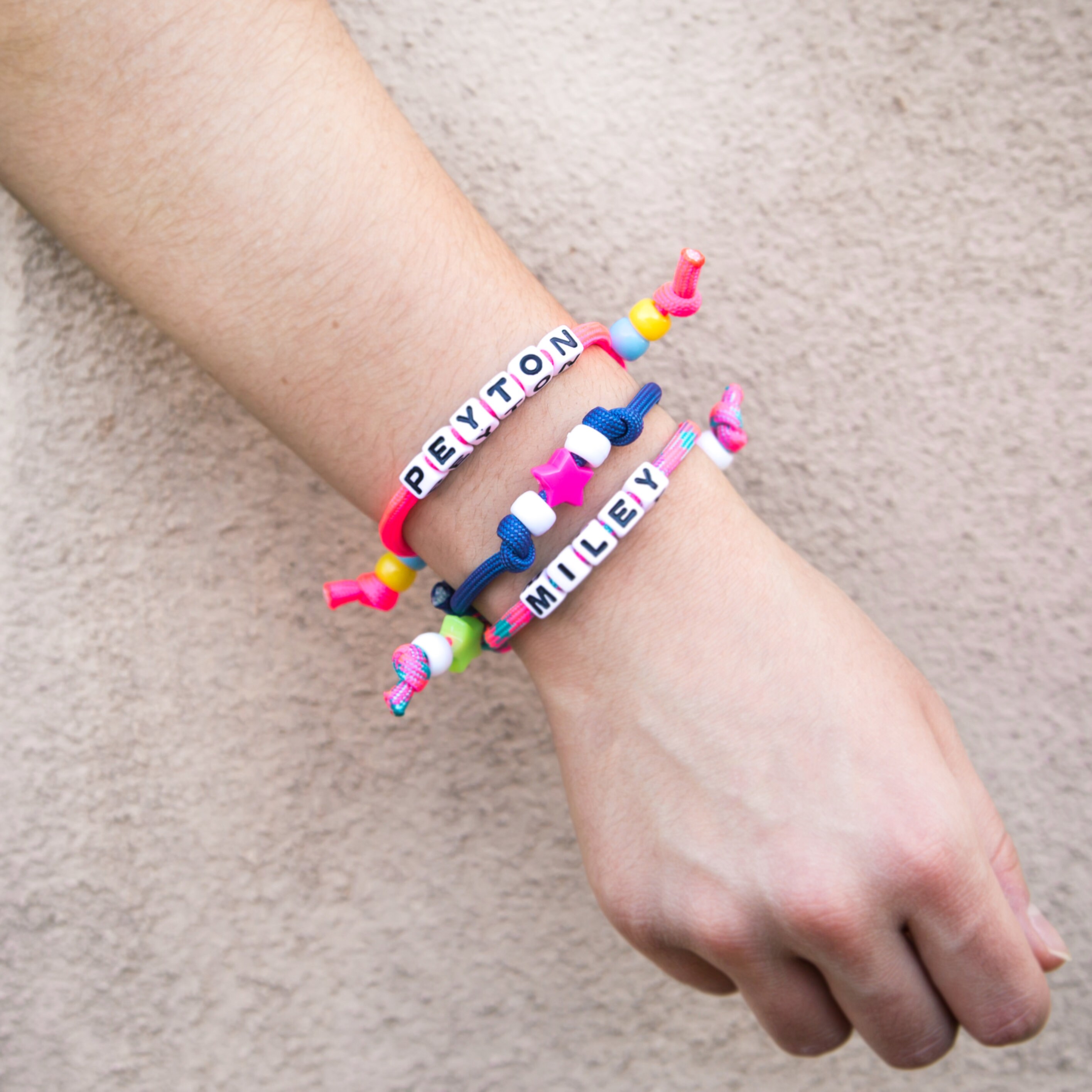 Personalized Star Bead Bracelet Stackable Bracelet Etsy