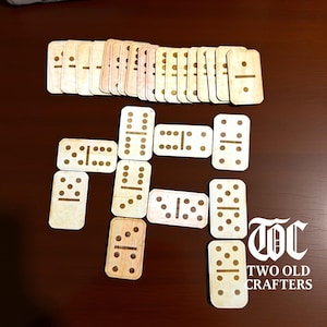 Laser Cut Domino Set & Box Files – DIY Digital Download for Wood Crafters