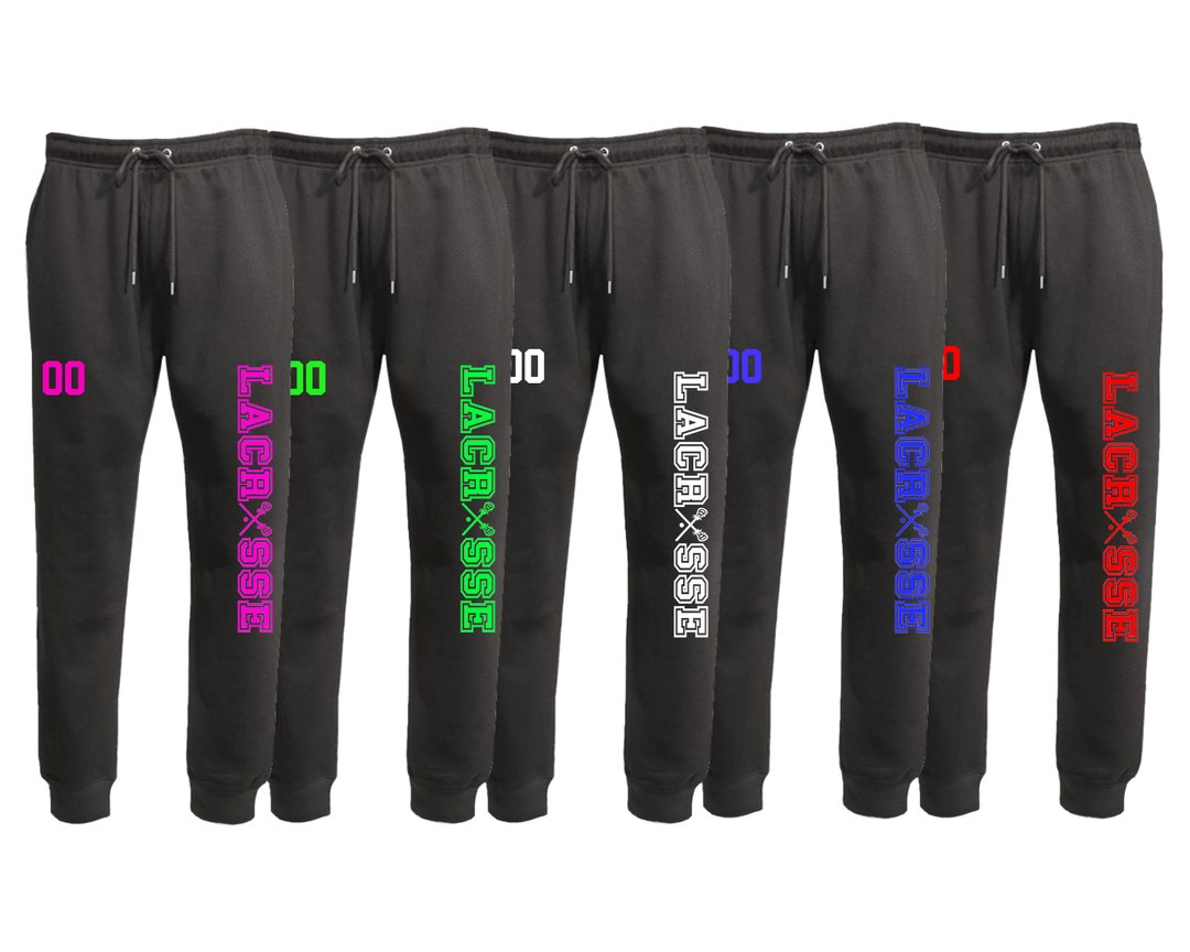 Lacrosse Classic Black Joggers personalizables Añade tu Etsy España