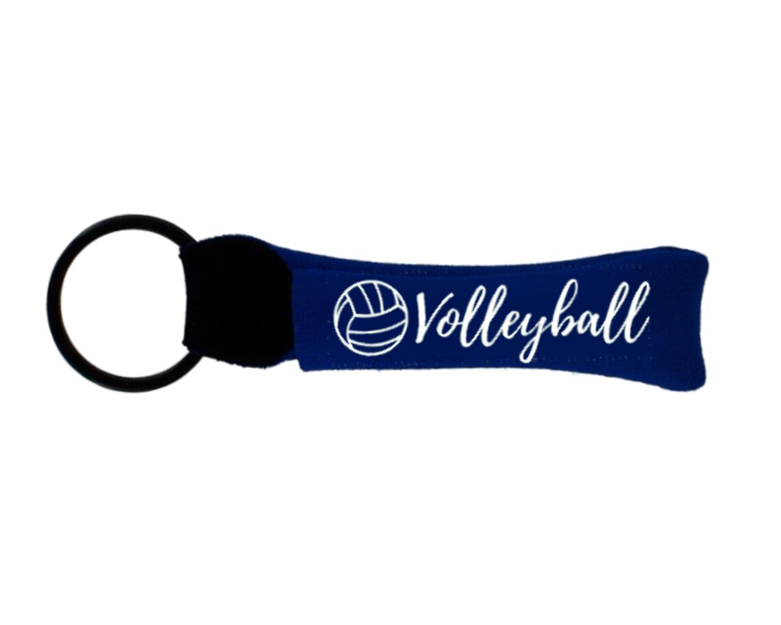 Volleyball Lip Balm Holder Keychain Etsy