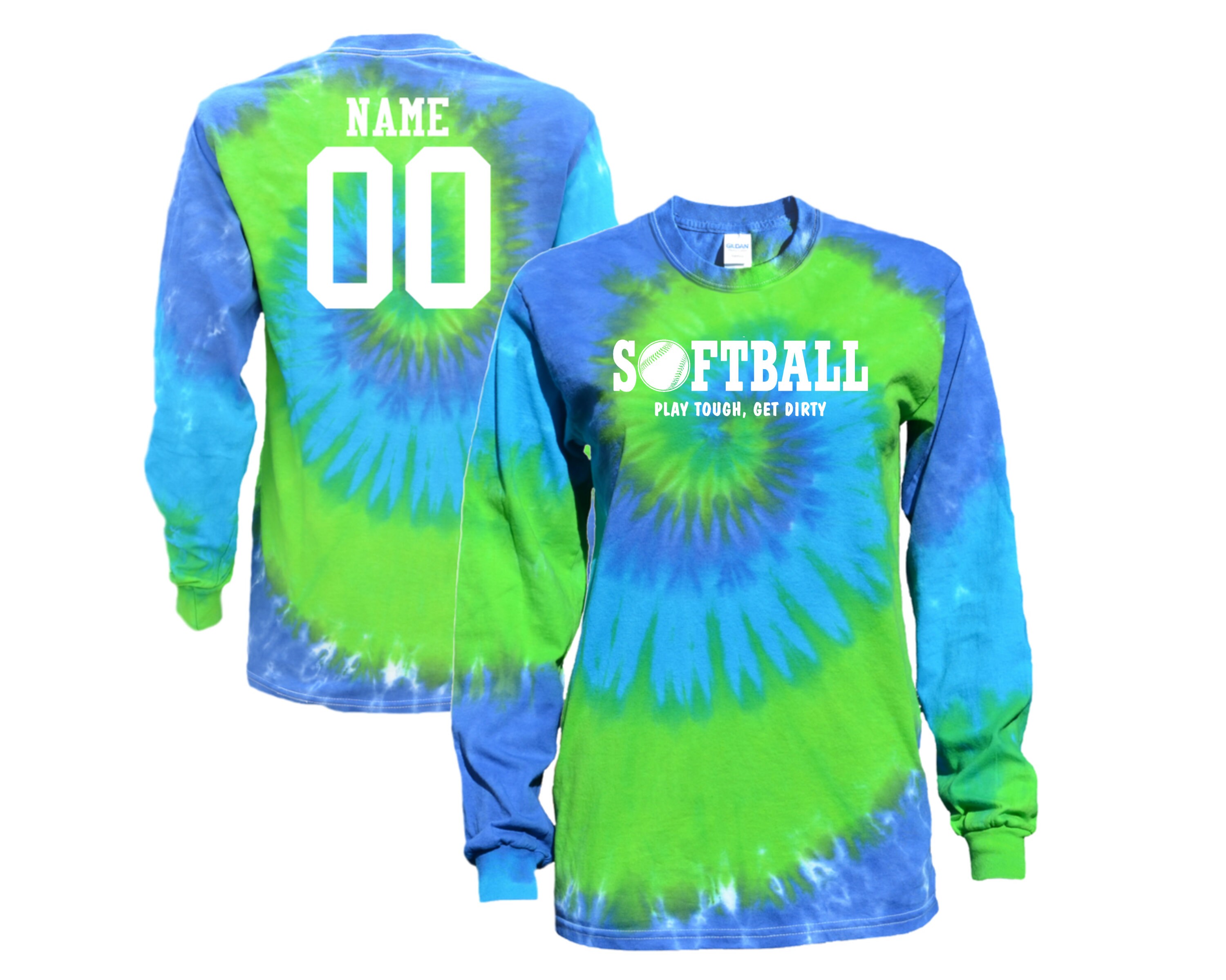 Tie dye sale softball jersey