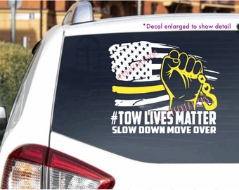 Move Over With Arrow Windshield Decal