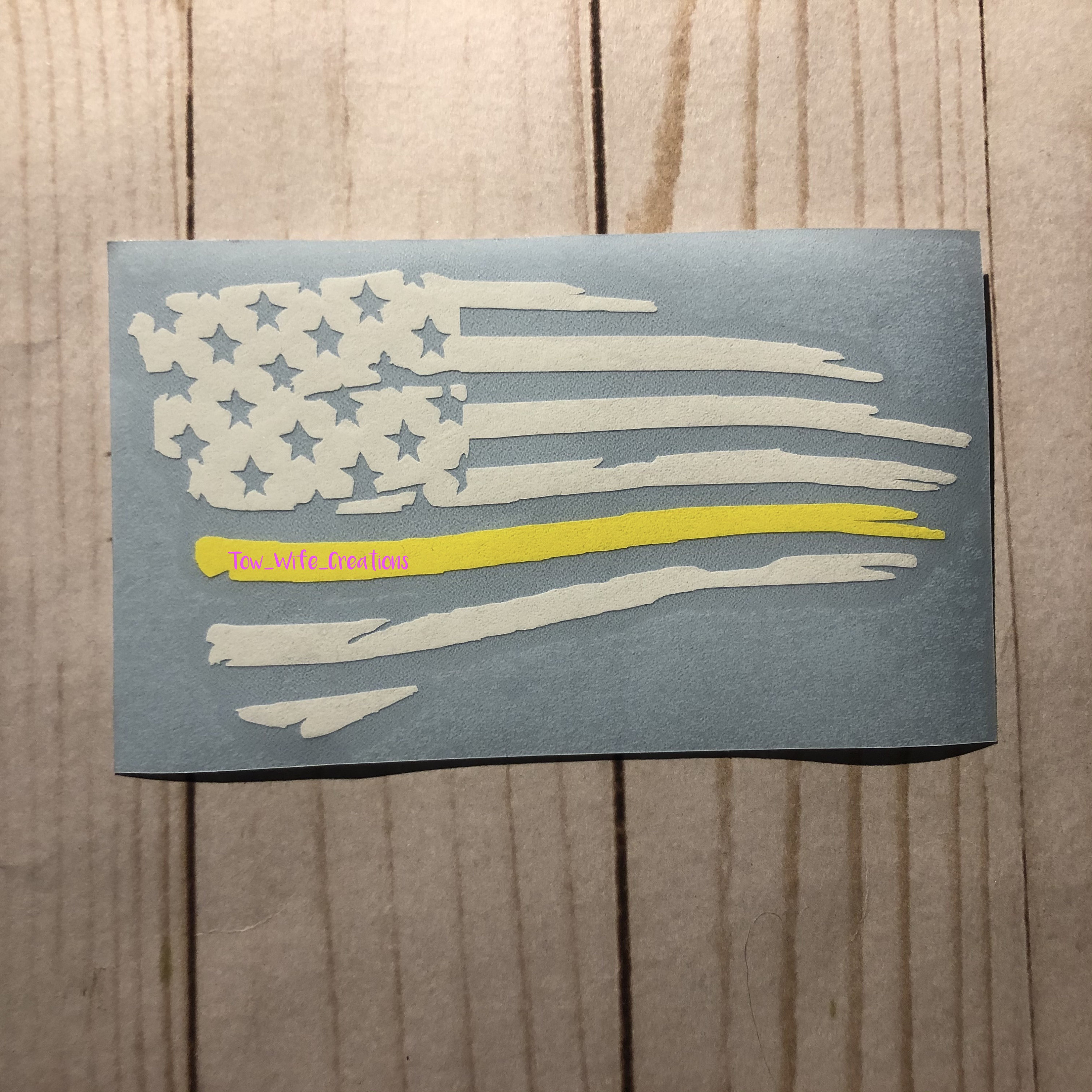 USA Thin Yellow Line Flag Tow Truck Driver Vintage Beanie Hat Slouchy...