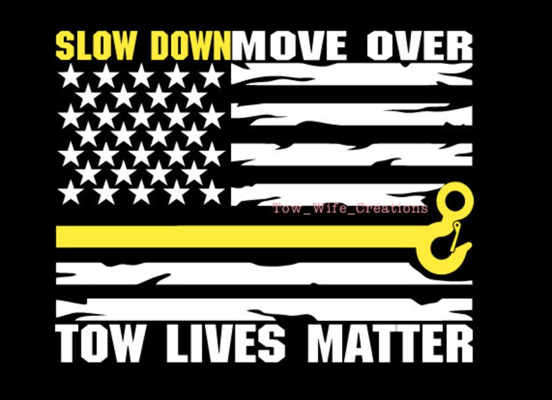 slow down move over flag slow down move over flag