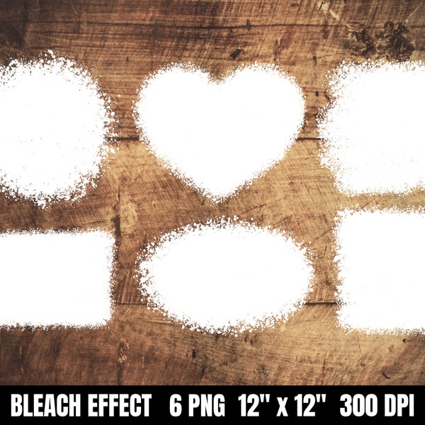 Bleach Effect Sublimation Bundle / PNG Files only / Digital Download