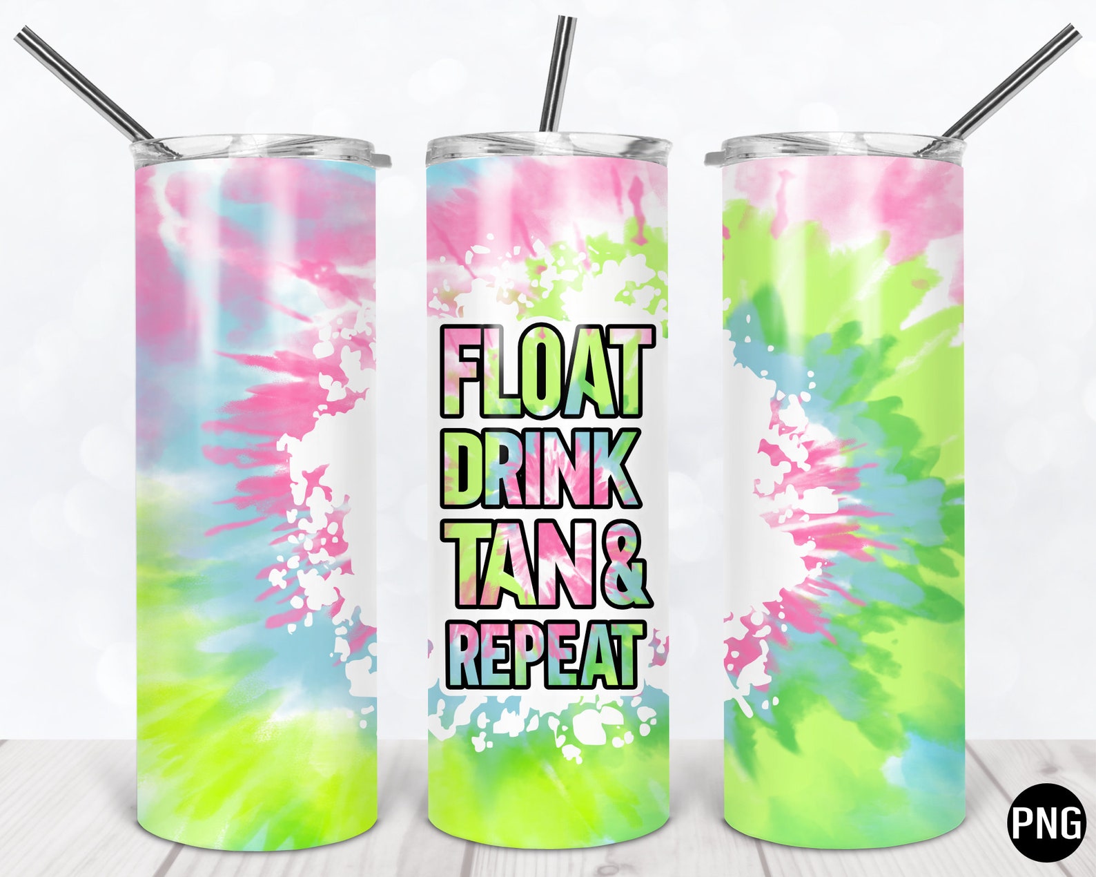 Float Drink Tan & Repeat Tumbler Wrap Design 5 PNG Files Etsy