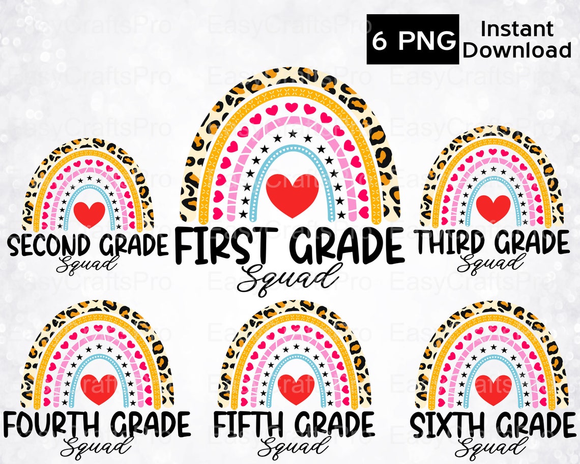 First Second Third Fourth Fifth And Six Grade Squad Etsy First second third fourth fifth and six grade squad etsy