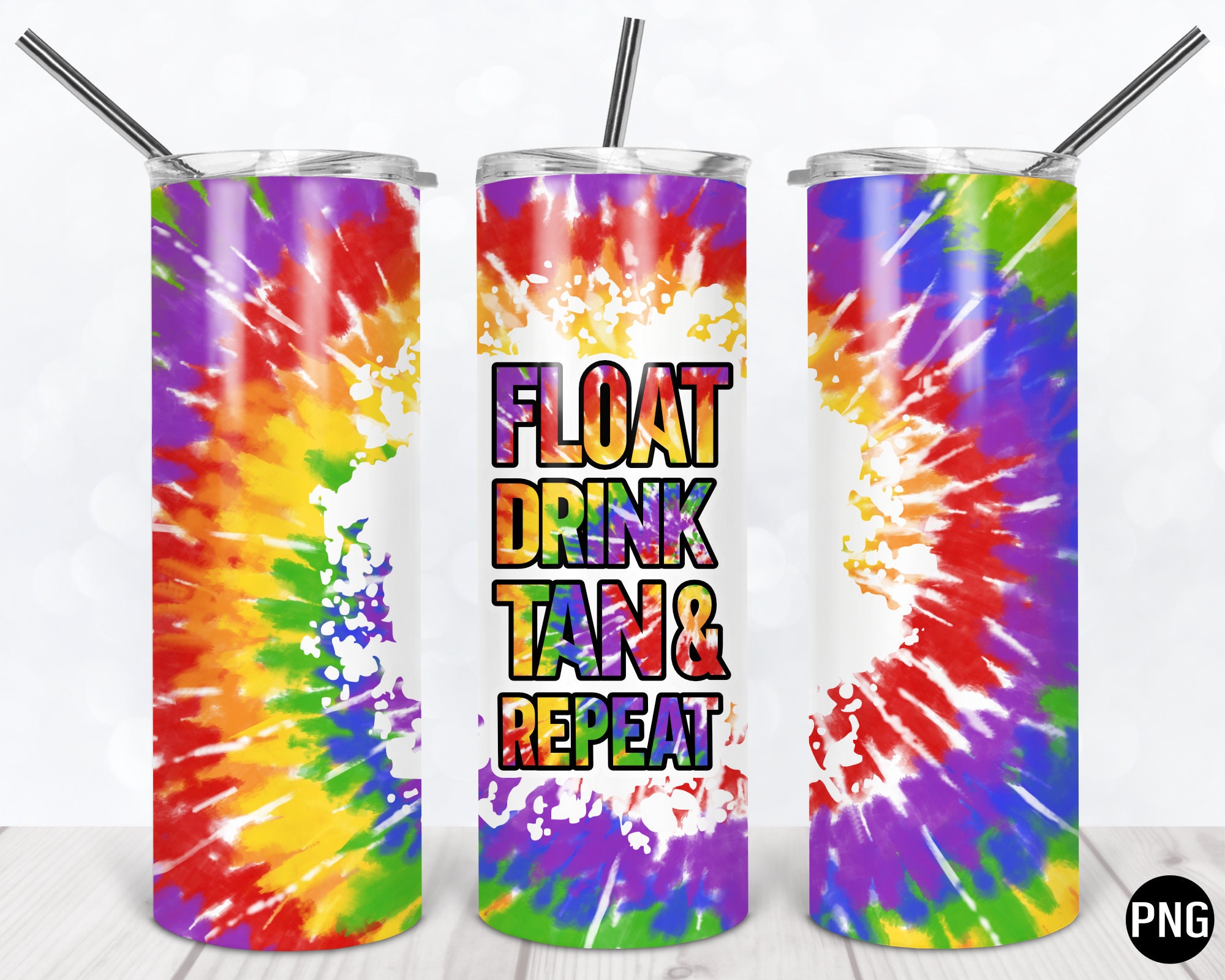 Float Drink Tan & Repeat Tumbler Wrap Design 5 PNG Files Etsy