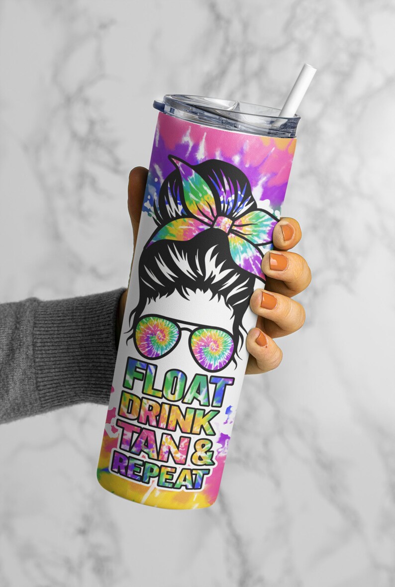 Float Drink Tan Repeat/20 Oz Skinny Tumbler Wrap straight & Etsy