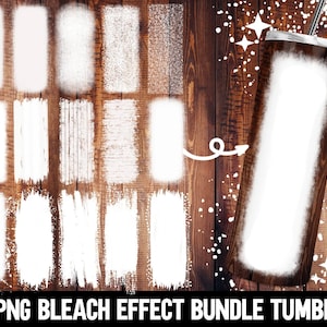 Bleach Effect PNG Sublimation Bundle Tumbler / Splash Effect Tumbler / Add a Name or Saying or Designs / 15 PNG Files / Digital Download