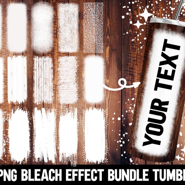 Bleach Effect PNG Sublimation Bundle Tumbler / Splash Effect Tumbler / Add a Name or Saying or Designs / 15 PNG Files / Digital Download