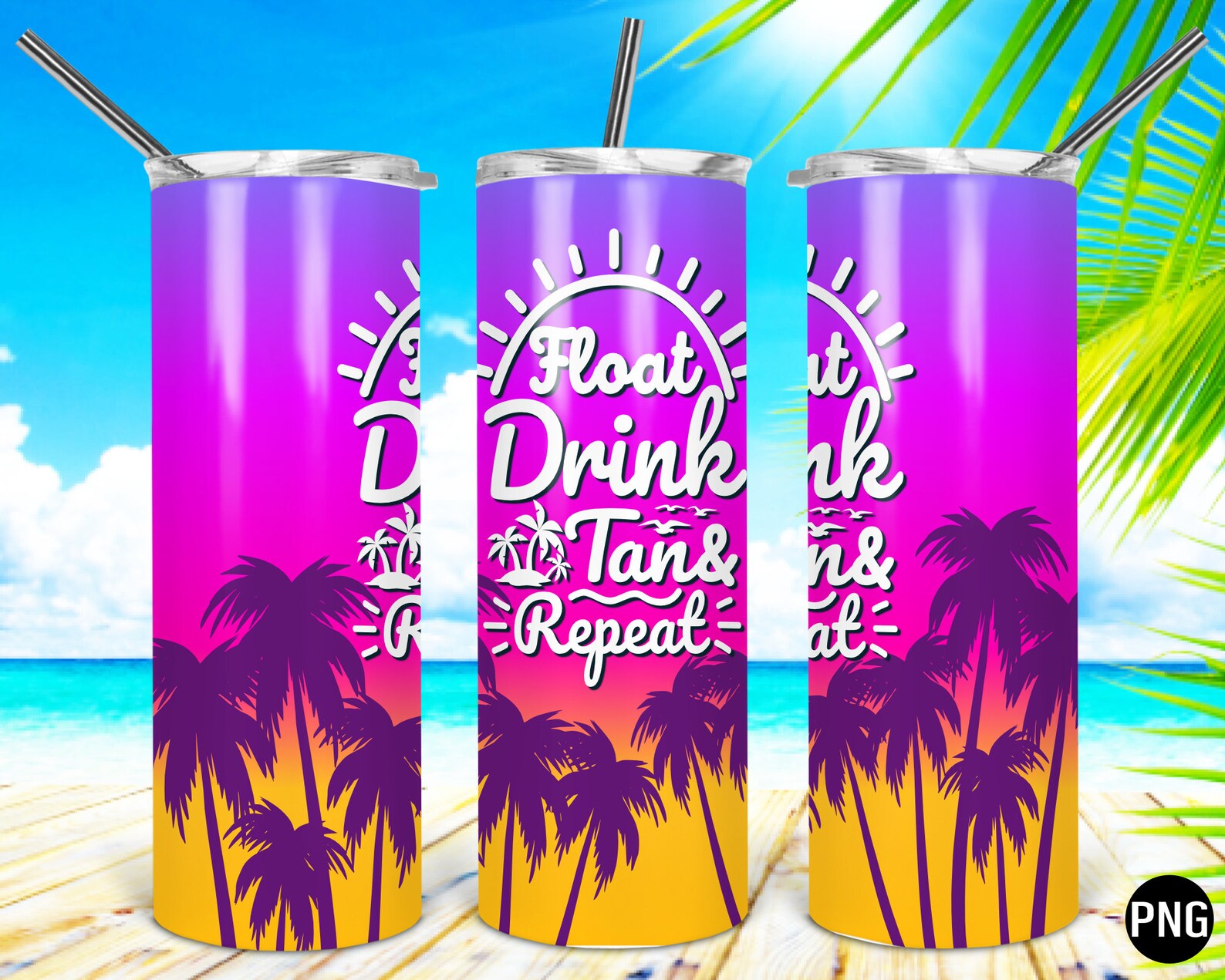 Float Drink Tan Repeat/20 Oz Skinny Tumbler Wrap straight & Etsy