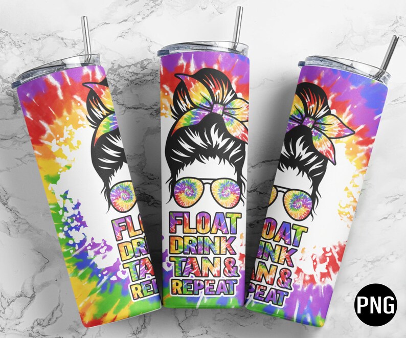 Float Drink Tan Repeat/20 Oz Skinny Tumbler Wrap straight & Etsy