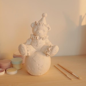Paint Your Own Plaster Teddy Bear Craft Kit – Kids Painting Activity – DIY Figurine