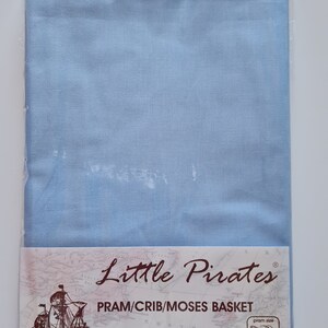 2 x Baby Pram/Crib/Moses Basket White Flat Sheet 100% Ranforce Cotton, Baby sheet image 3