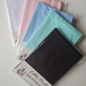 2 x Baby Pram/Crib/Moses Basket White Flat Sheet 100% Ranforce Cotton, Baby sheet image 1