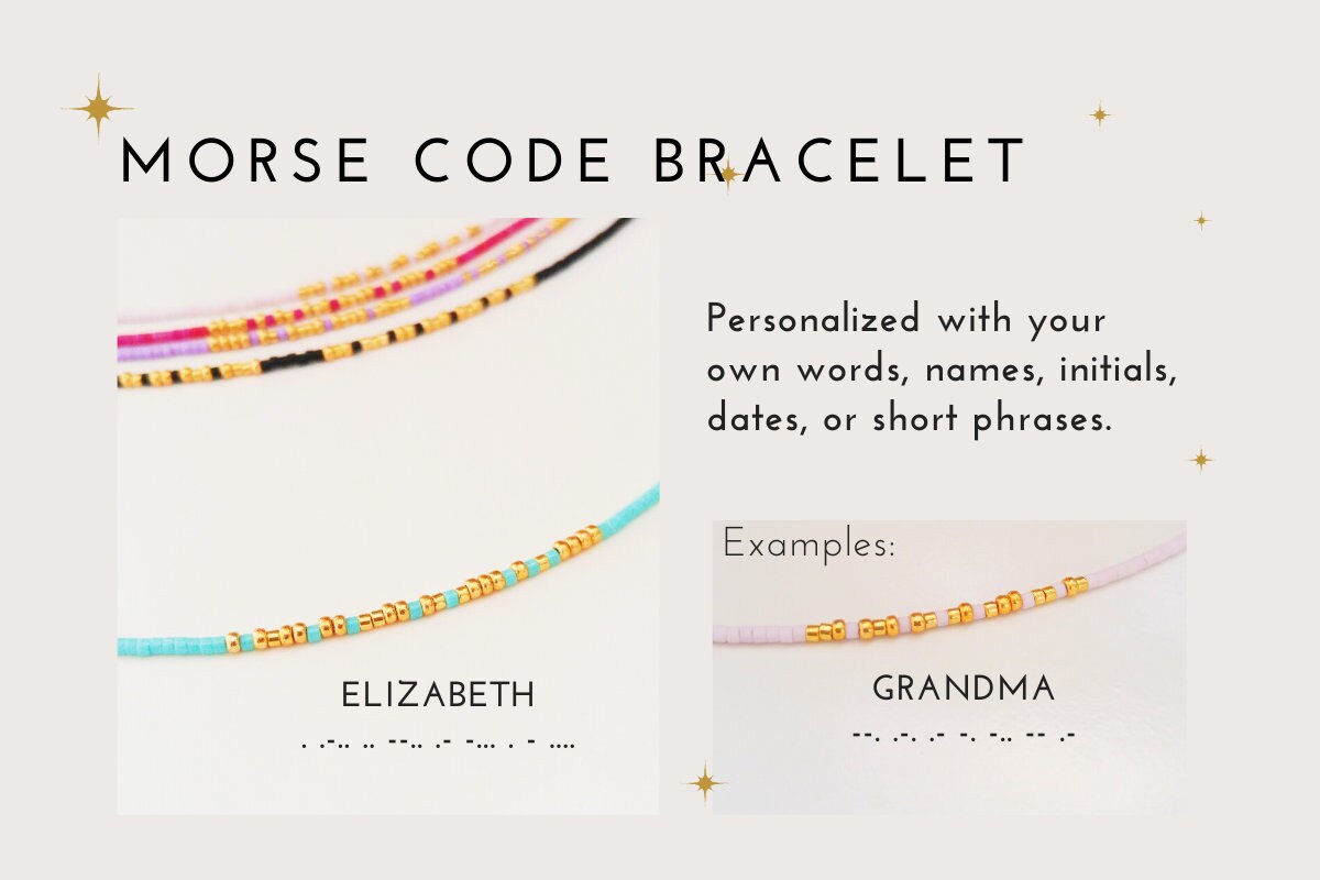 Custom Morse Code Bracelet Like Mother Like Daughter | Etsy Canada