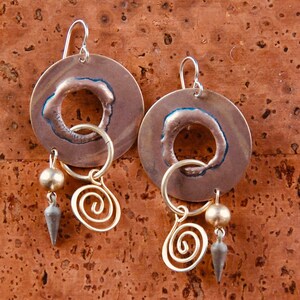 Spiral Charms Earrings by Lochlin Smith