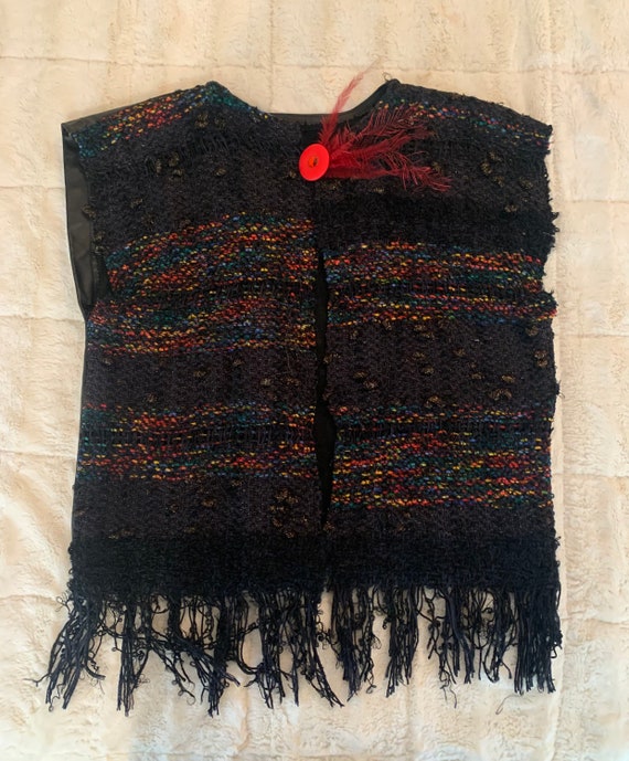 Vintage Amano leather and Wool vest
