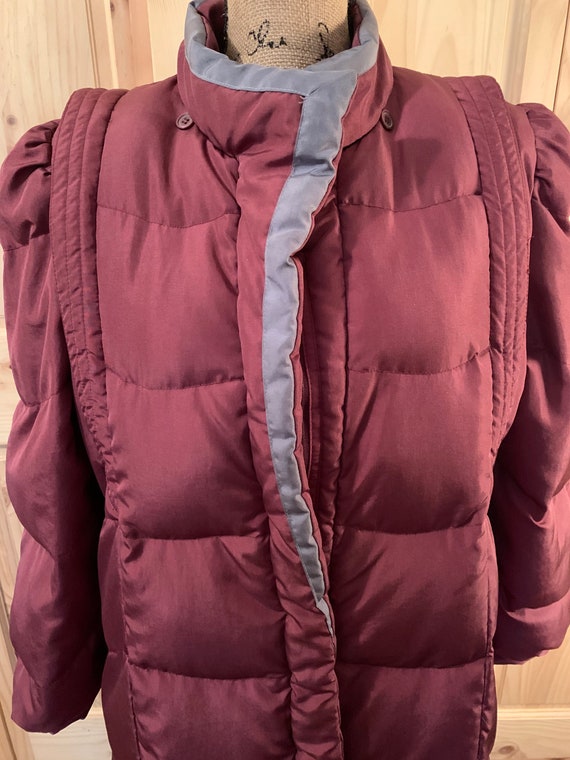 Full length down coat