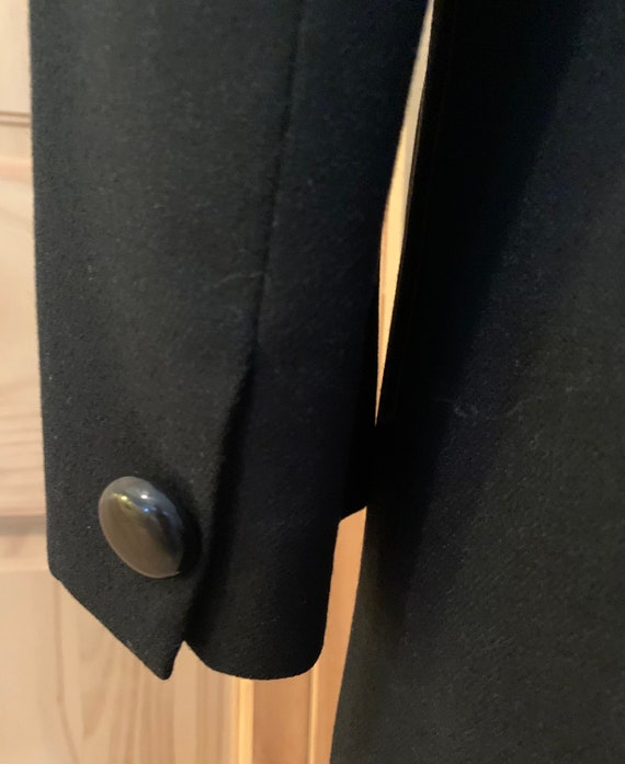 Vintage Suit, Galore Brand Black Wool Double Brea… - image 9