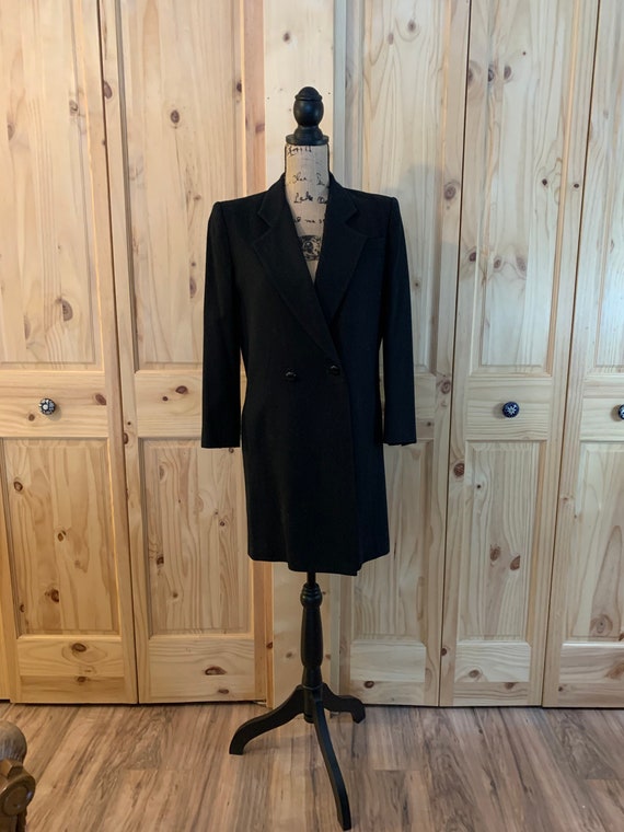 Vintage Suit, Galore Brand Black Wool Double Brea… - image 1