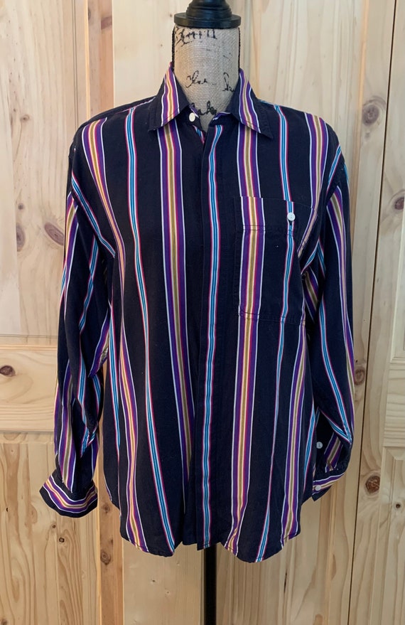 Vintage Lizwear Long Sleeve Striped Shirt