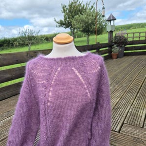 luxurious handknitted mohair jumper sweater