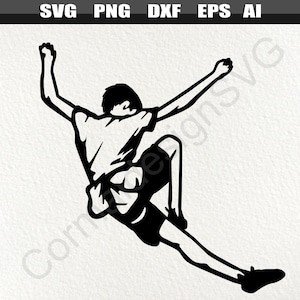 Silueta de escalada en roca SVG, Rock Climber Silhouette Svg, Bouldering svg, Mountain Climbing svg, Descarga digital, Archivos SVG para Cricut