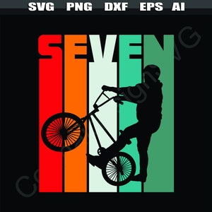 7e anniversaire BMX svg, Bmx Biker svg, Bmx Biking svg, Né en 2014, 2014 Anniversaire svg, Garçons Anniversaire svg, BMX Bike Rider, Bmx Bike Riding