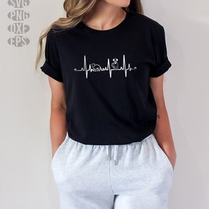 SVG, Png, Dxf, Eps -  Dog and Cat Heartbeat, Cute Animal Lover, Veterinarian Graphic Art, Vet Tech, Receptionist - instant digital downloads