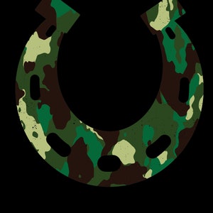 Horseshoe PNG bundle - Camouflage / Camo, Patriotic American Flag, Funny Dancing