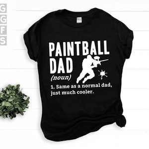 SVG, Png, Dxf, Eps - Lustiger Paintball Papa, Vatertags Paintball, Paintball-Liebhaber, sofortige digitale Downloads