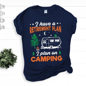 SVG, Png, Dxf, Eps - Plan de retraite de camping, camping à la retraite, mon plan de retraite est le camping, téléchargements numériques instantanés de fête de retraite