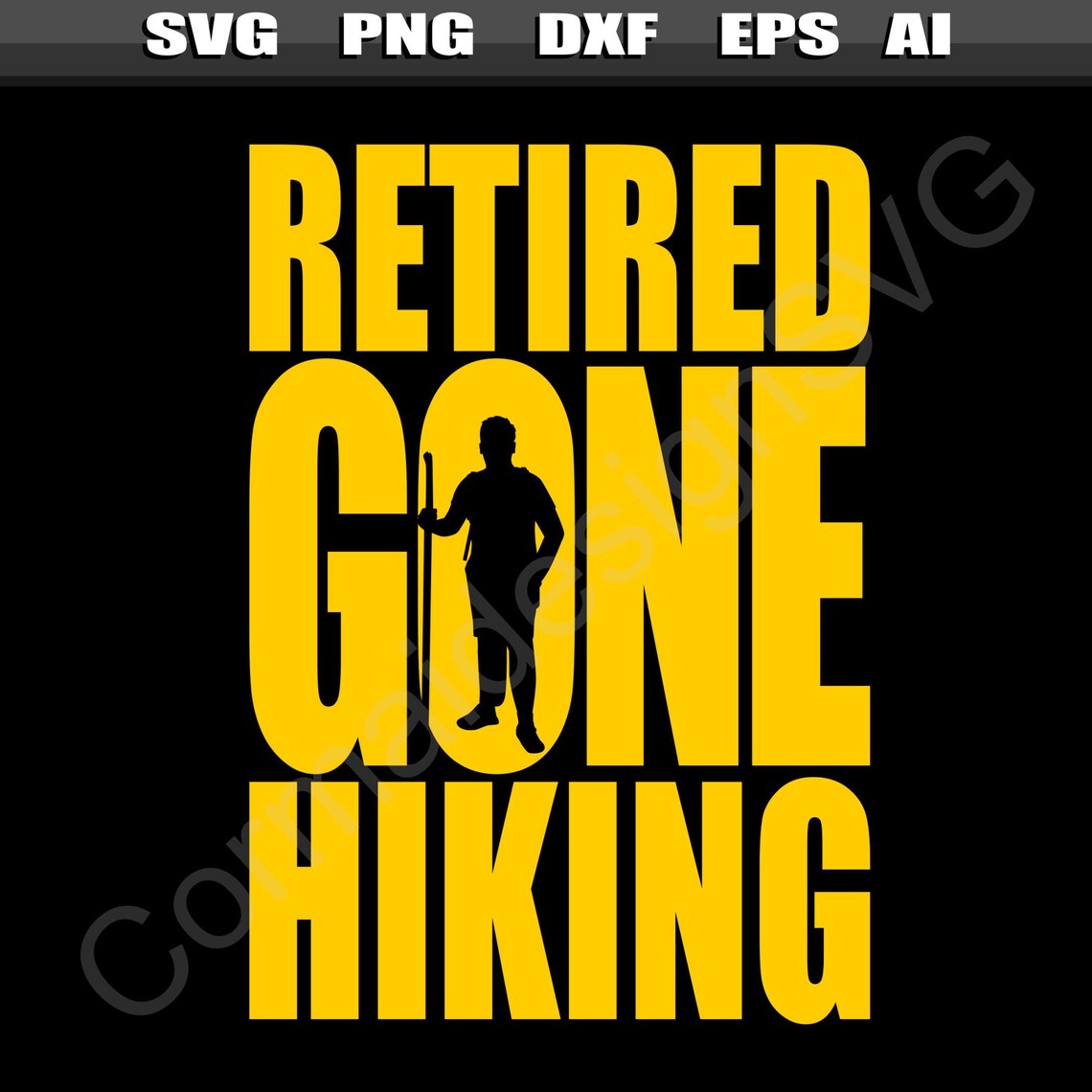 Retirement Plan Hiking svg Retired Hiker svg Hiking Etsy