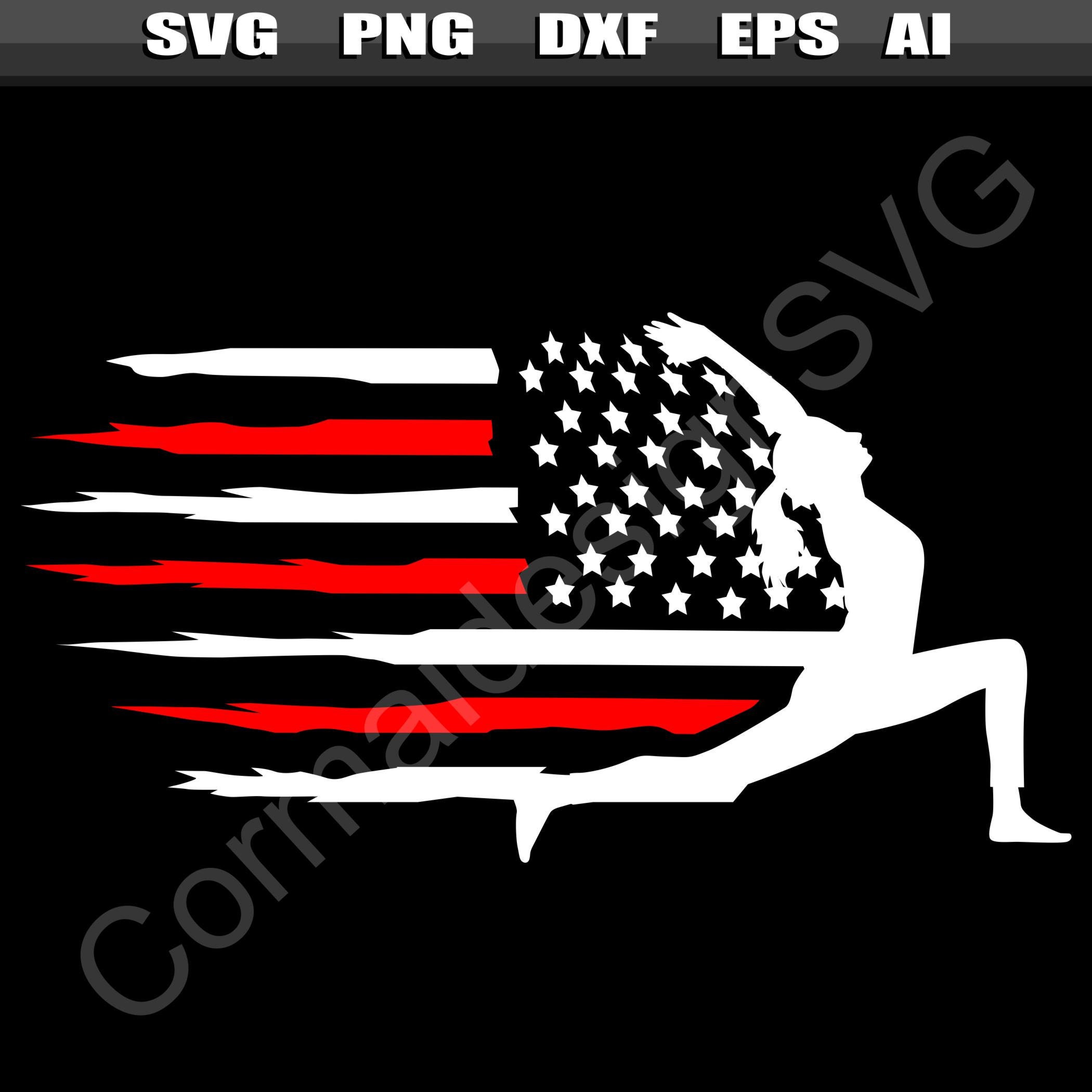 American Flag Yoga SVG Yoga Instructor svg Yoga Teacher svg Etsy