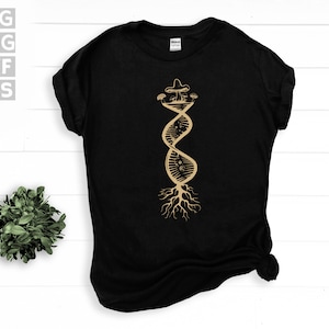 SVG, Png, Dxf, Eps -  Mushroom DNA Helix, Mycologist, Mycology, Mushroom Hunting, Mushrooming, Mushroom Foraging instant digital downloads